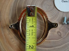 Screw Mount for Buckle 30x40mm Vertical Hamilton Gold Plated (Pkg 12) 2107