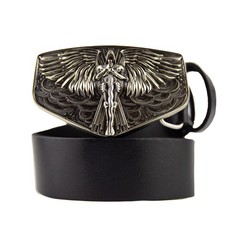 Archangel Michael german silver belt buckle; Saint Michael; Tyrael belt buckle
