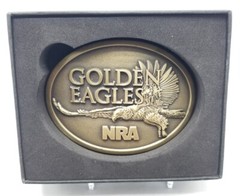 NRA 2013 Golden Eagles Limited Edition Belt Buckle With Box NEW No papers