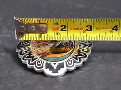 NWOT Eagle Bird Belt Buckle Silver Tone Oxidation Design 4&Prime; G10