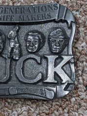 Vintage Belt Buckle Buck Knives Pewter – Four Generations