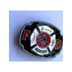 Fire Department FD Firefighter Belt Buckle First Responders NOS