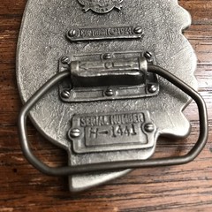 « I&rsquo;d Rather Be Bowling » Belt Buckle – Great American Buckle Co – Vintage 1984