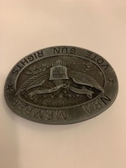 NRA Member Vote Gun Rights Belt Buckle Limited Edition No.17993