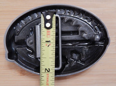 🛠 NEW Carpenter Tradesman Commemorative Belt Buckle Pewter finish enamel inlay