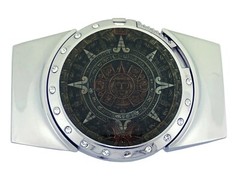Aztec Calendar REMOVABLE LIGHTER & Belt Buckle Combo New Mayan Western Rodeo