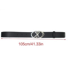 Buckle Belt Gothic Cross Metal Buckle Belt Punk Moon Star Design for Men Women