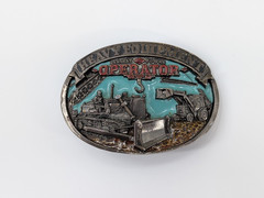VTG 1986 Heavy Equipment Operator Belt Buckle The Great American Buckle Co USA
