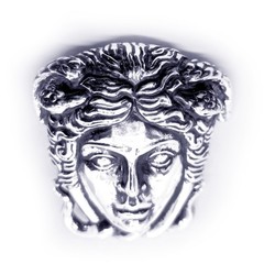Medusa Ancient Greek Mythology Gorgo Sterling Silver Belt Buckle