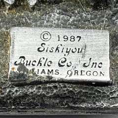 Siskiyou Buckle Co United States Navy Belt Buckle 1987 Pewter Ship Eagle