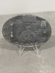 Western Native American On Horse Belt Buckle Scroll Cowboy Cowgirl-Arroyo Grande