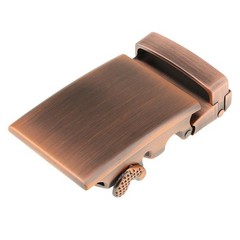 Men Ratchet Alloy Belt Buckle Replacement, Rectangular Automatic Slide Buckle