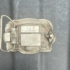 Hardware Industry 1987 Limited Edition Silver-Tone Metal Logo Belt Buckle