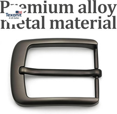 1.5-Inch (38-40 Mm) Square Belt Buckle – Single-Prong Metal Replacement for Leat
