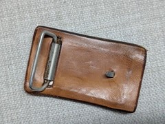 vintage HAND TOOLED belt buckle SOUTHWESTERN native american indian COWBOY