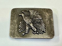 American Eagle Ready To Fight! Patriotic Usa Pride Belt Buckle