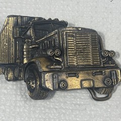 Vintage Belt Buckle Lot 6 Wells Fargo Budweiser Railroad Police Semi Truck