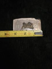 Vintage Chambers Belt Co Brass Belt Buckle Western Cattle Brands Wagon USA