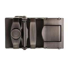 Men Ratchet Alloy Belt Buckle Replacement, Rectangular Automatic Slide Buckle