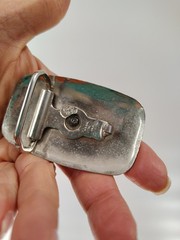 Vintage Cowboy Belt Buckle Steer Bull Head Country Western Rodeo 2.5” X 1.5” USA