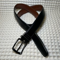 Perry Ellis Leather Belts Black and Brown with Sleek Metal Buckles