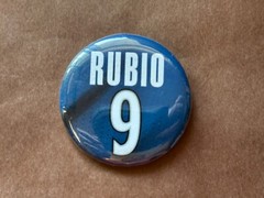 Minnesota Timberwolves NBA BASKETBALL pin pinback button Round Rubio 9 Blue 2&Prime;