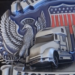 Truck Drivers Move The Nation Belt Buckle Metal & Enamel New