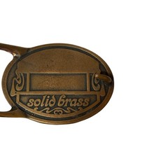 Brass Belt Buckle Wood Inlay Native American Horse Von West End of the Trail