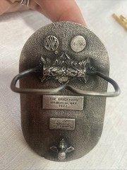 Vintage Collectible Indy 500 Memorial Day NASCAR Racing Belt Buckle 1976