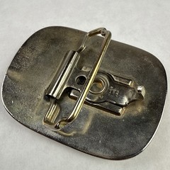 Vintage Large Mouth Bass Belt Buckle Made in USA 2.75” x 2.25” Good Weight Clean