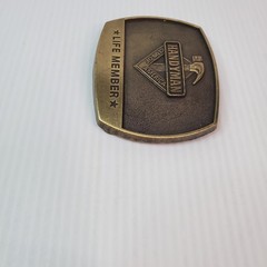 1996 Belt Buckle Handyman Club Of America Life Member Hammer Vintage