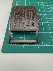 Levi Strauss Two Horse Riveted Belt Buckle Vintage Jeans Denim 1970s 80s