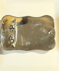 Steer Head Skull Belt Buckle With Rope Border Preloved
