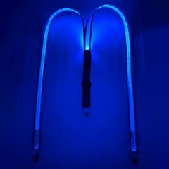 Blue LED Light Up Adult Suspenders Party Accessories Adjustable