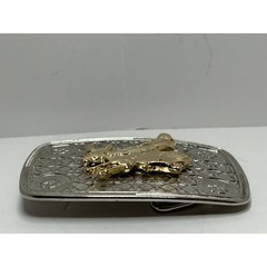 Western Cowboy Rodeo Bucking Bull Rider Belt Buckle Silver Tone Gold Tone