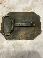 America’s Heroes Belt Buckle Solid Brass Fire Engine Horse Department 784