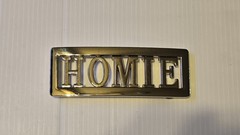 HOMIE Custom Personalized Name Belt Buckle -Put your name or word on Buckle