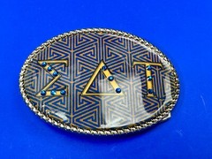 Eat Belt Buckle Frat Greek College Animal House Toga Novelty Joke