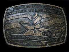TA09172 GREAT *THE AMERICAN VETERANS DISABLED FOR LIFE MEMORIAL* MILITARY BUCKLE
