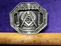 Great/Fun/Fashionable Belt Buckle Masonic Free Mason Ornate Column Vault Design