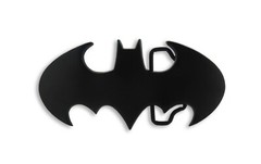 Batman belt buckle Halloween Costume DIE CUT JET BLACK DC Comics Men AUTHENTIC