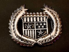 Cadillac Style Crown & Leaf Symbol Silver Tone Cutout Belt Buckle – 2002 Mobtown