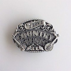 Antique Silver Western Wildlife Country Music Belt Buckle also Stock in the US