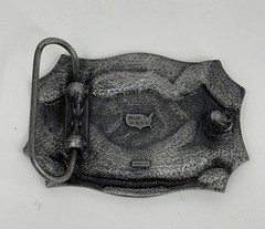 Vintage NRA National Rifle Association Of America Pewter Belt Buckle Made In USA