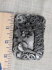 vintage USA made BRANSON belt buckle COUNTRY MUSIC folk WESTERN missouri