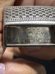 Vintage Nice 1993 Western Textured Engraved Pattern Cowboy Belt Buckle Set