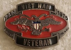 1959-1975 Vietnam Veteran Belt Buckle