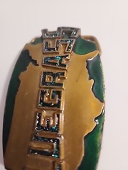 VINTAGE 1980 PRIMO BLUEGRASS MUSIC BELT BUCKLE BY INDIANA METALCRAFT
