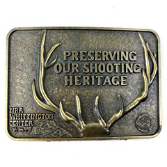NEW NRA WHITTINGTON CENTER BELT BUCKLE Shooting Heritage Raton NM Hunting Deer
