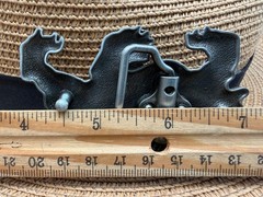 Antiqued Silver Retro British Dog Western Belt Buckle